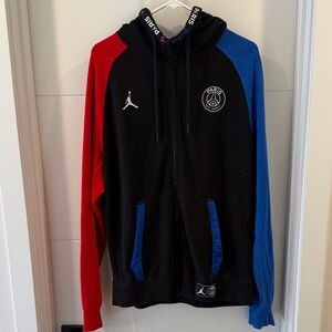 Jordan Black Red Blue Paris Hoodie